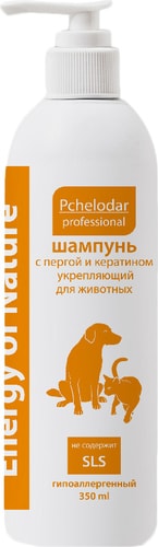 Шампунь Pchelodar Energy of Nature укрепляющий с пергой и кератином (350 мл)