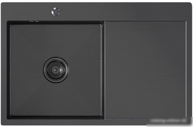 Кухонная мойка Mixline Pro 552922 (черный графит, с сифоном)
