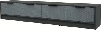 Тумба Интерлиния ТВ Концепт КТ-ТВ4-35 Техно (антрацит/серый)
