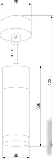 Лампа Евросвет Double Topper 50135/1 LED (хром/черный жемчуг)