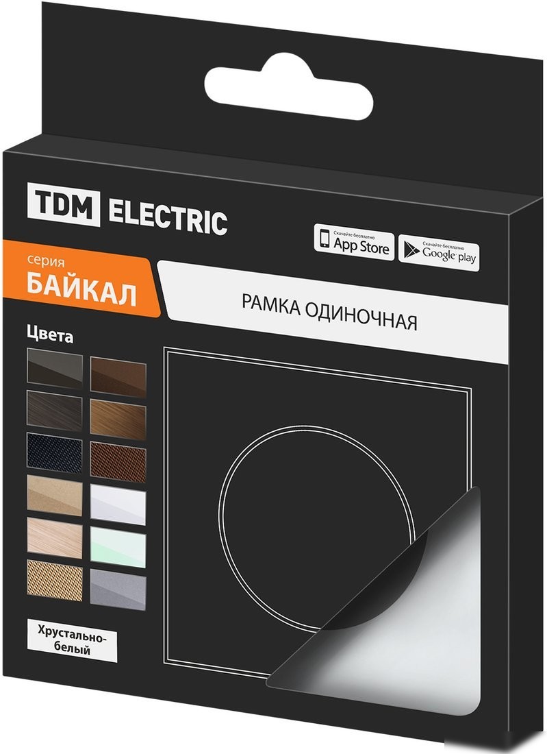 Рамка TDM Байкал SQ1819-0002 (хрустально-белый)