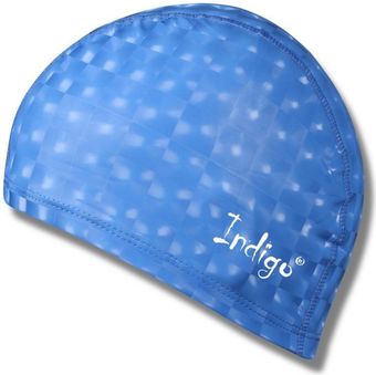 Шапочка для плавания Indigo 3D IN047 (синий)