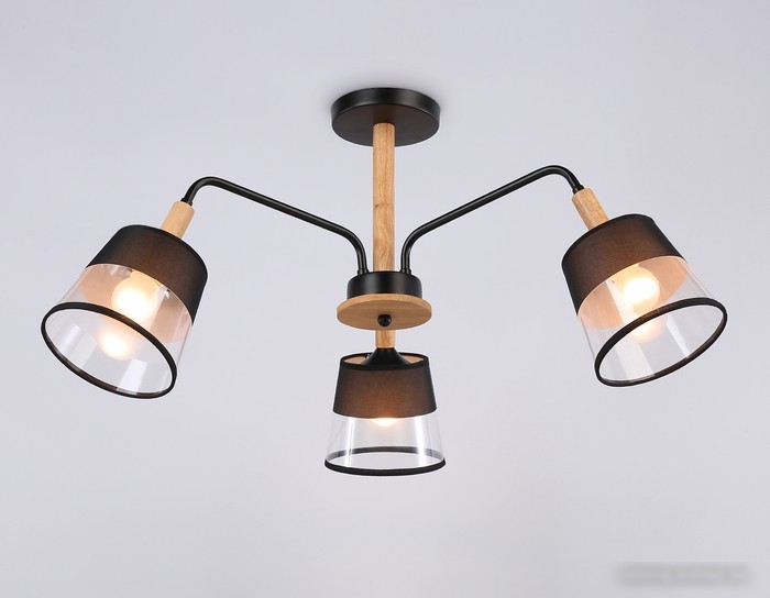 Люстра средней высоты Ambrella TR4740/3 BK/LW