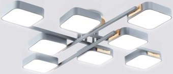 Подвесная люстра Ambrella FL4889/8 GR/WD (серый/дерево)