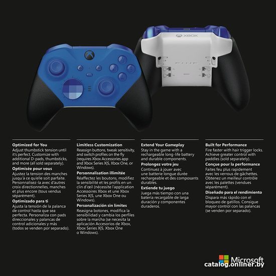 Геймпад Microsoft Xbox Elite Wireless Series 2 Core (синий)