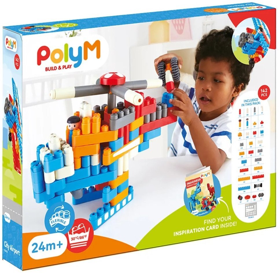 Конструктор PolyM Городской аэропорт 760023_HP (142эл)