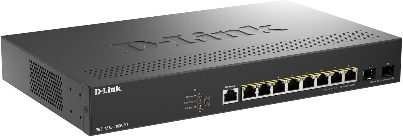 Управляемый коммутатор 2-го уровня D-Link DGS-1210-10XP/ME/C1A