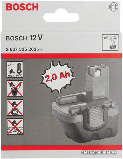 Аккумулятор Bosch 2607335262 (12В/2 Ah)