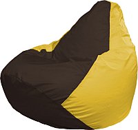 Кресло-мешок Flagman Груша Медиум XL Г1.1-320 (коричневый/жёлтый)