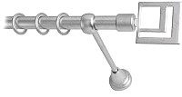 Карниз для штор Lm Decor Квадро 179 1р гладкий (сатин, 1.6м)