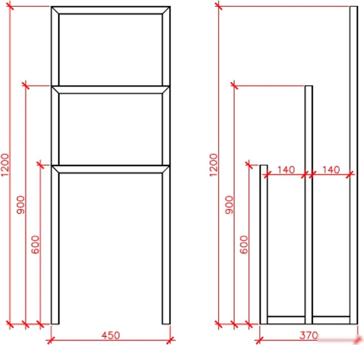 Вешалка для одежды Allerd 120 Geon 120x45 1080100000 (белый муар)