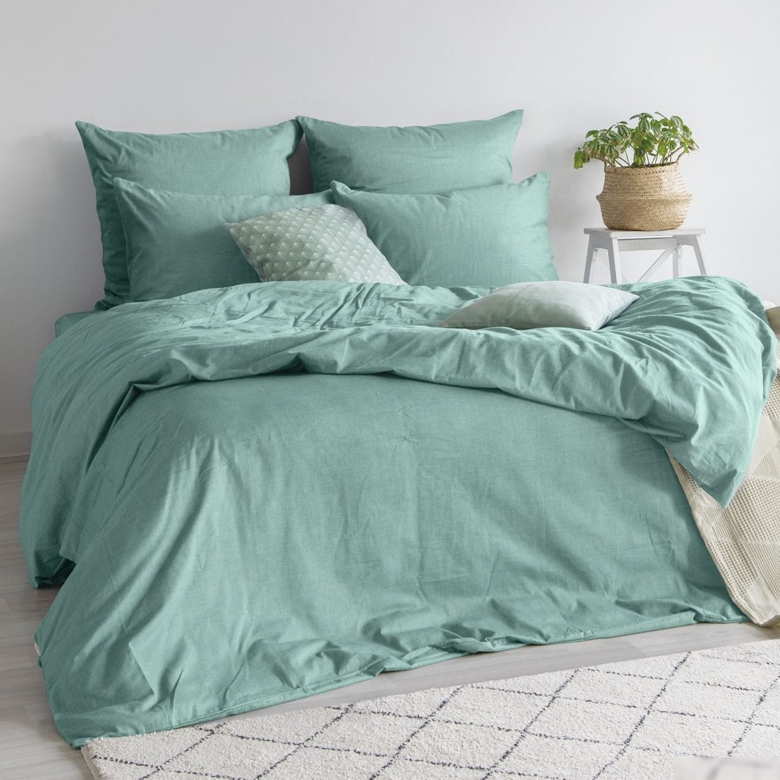 Постельное белье Verossa 180x215 776126 (Melange Emerald)