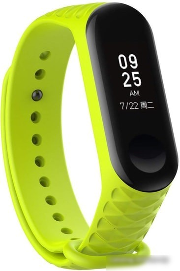 Ремешок Xiaomi ребристый для Mi Band 3 (салатовый)