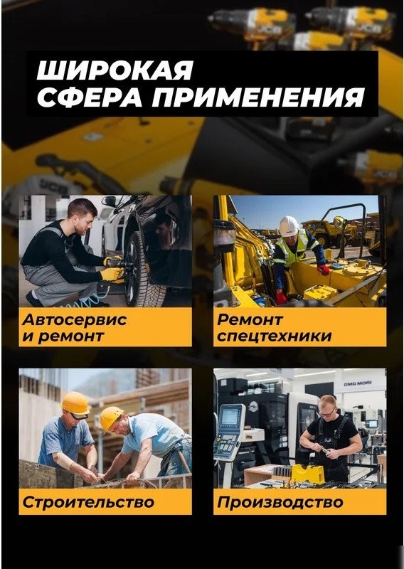 Головка слесарная JCB 44528 (59459)