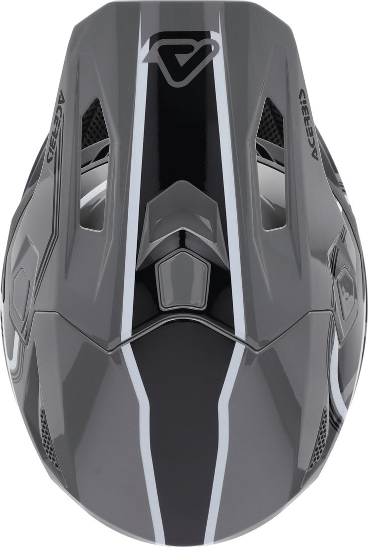 Мотошлем Acerbis Whoops Graphic 0026829.293.064 (M, серый/черный)