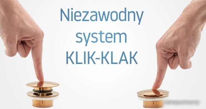 Сифон Rea Klik-Klak REA-A8586 (матовое золото)