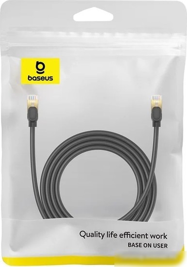 Кабель Baseus PCWL-A108 RJ45 - RJ45 (2 м, черный)