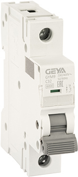 Выключатель автоматический GEYA GYM9 1P 32А C 6кА GYM91P32C