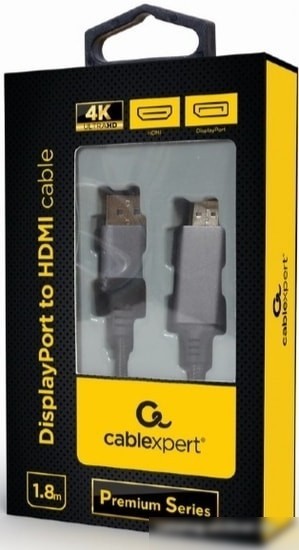 Кабель Cablexpert CC-DP-HDMI-4K-6