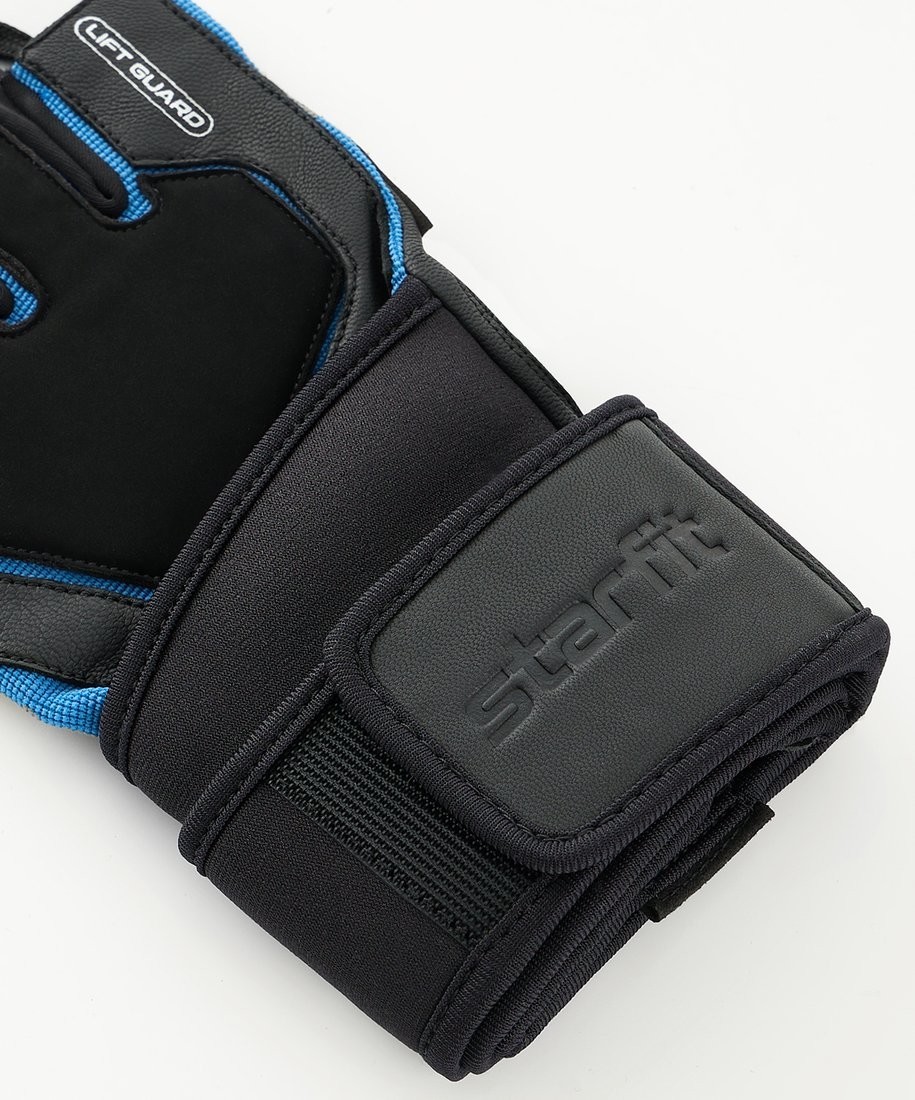 Перчатки для фитнеса Starfit WG-201 (XL, черный/синий)