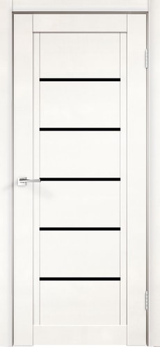 Межкомнатная дверь Velldoris Next 1 80x200 (белый эмалит, лакобель черный)
