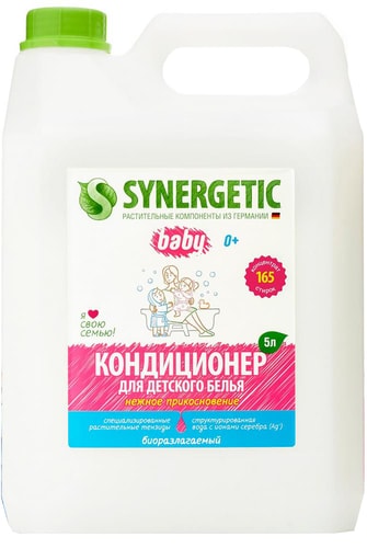 Кондиционер для белья Synergetic Нежное прикосновение 5 л