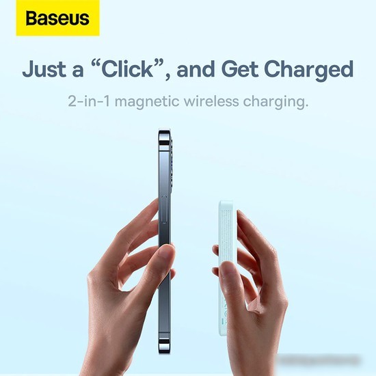 Внешний аккумулятор Baseus Magnetic Wireless PPCX020003 6000mAh (голубой)
