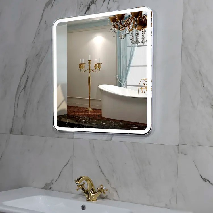 Пекам Зеркало Marta 1 70x80 marta1-70x80B (с подсветкой,с бесконтактным сенсором)