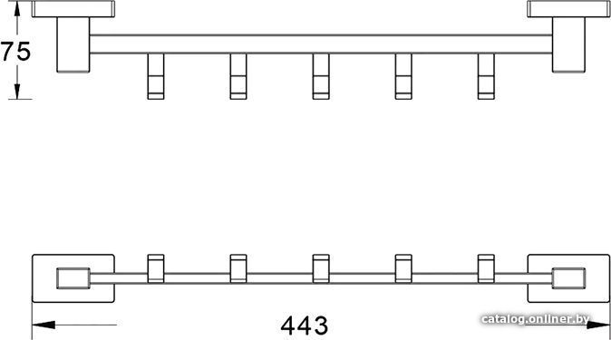 Планка с крючками Shevanik SG5651H