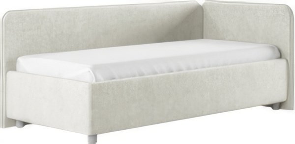 Кровать-тахта Сонум Capri R 90x200 (микровелюр светло-серый)