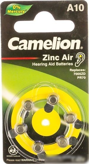 Батарейка Camelion ZA10 BL6 6 шт