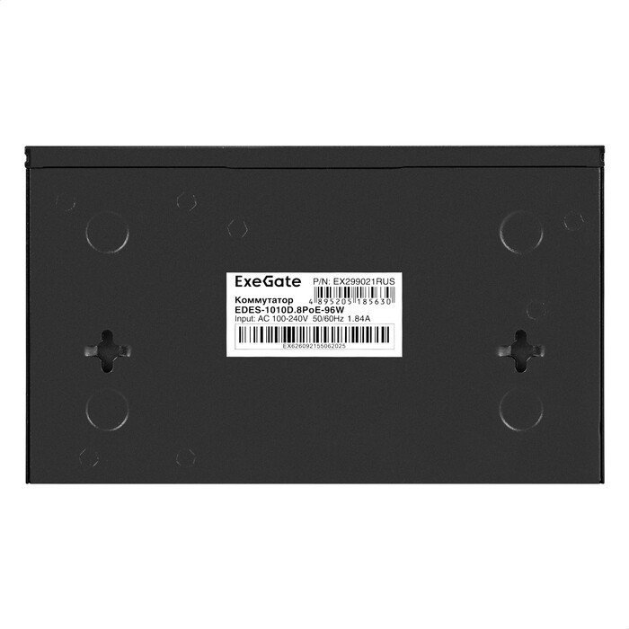 Неуправляемый коммутатор ExeGate EDES-1010D.8PoE-96W