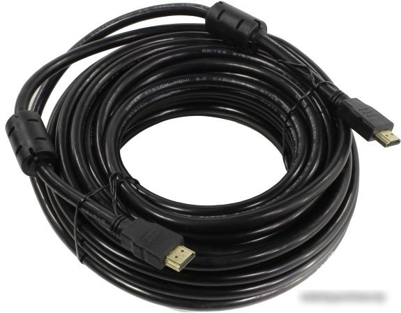 Кабель 5bites APC-200-125F HDMI - HDMI (12.5 м, черный)