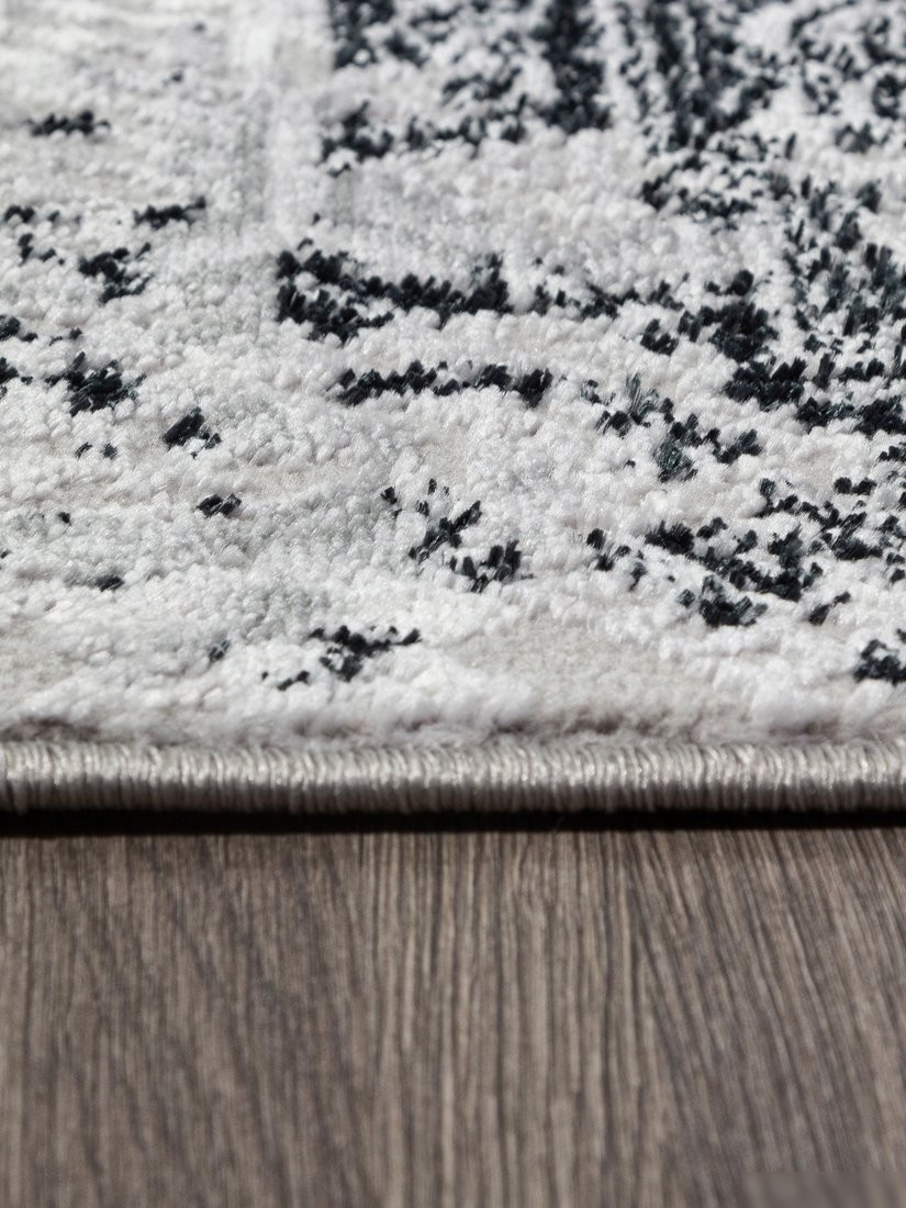 Ковер для жилой комнаты Merinos Palermo F281-OVAL-DARK-GRAY (1x2)
