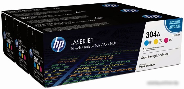 Картридж HP 304A 3-pack (CF372AM)