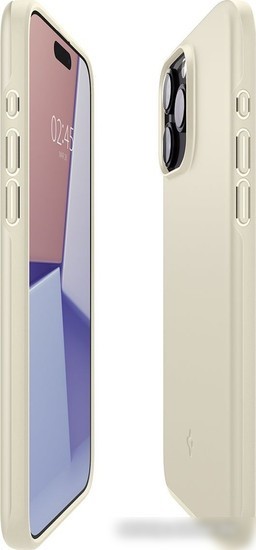 Чехол для телефона Spigen Thin Fit для iPhone 15 Pro ACS06694 (бежевый)