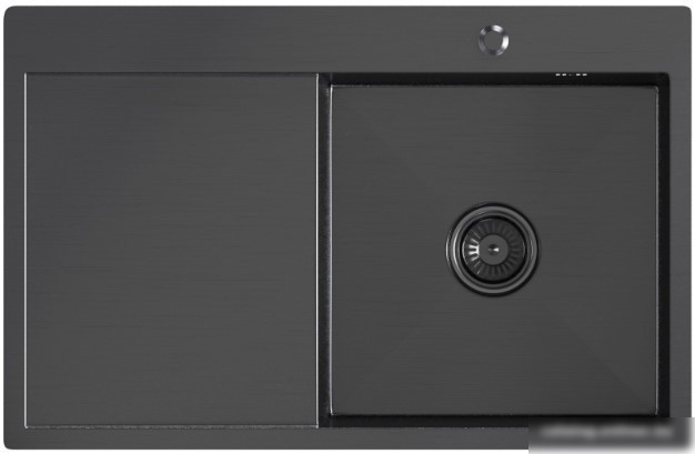Кухонная мойка Mixline Pro 552923 (черный графит, с сифоном)
