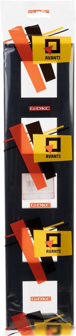 Рамка DKC Avanti 4402900 (черный квадрат)