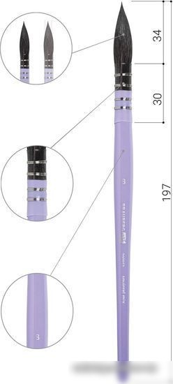 Кисть для рисования BRAUBERG Art Classic Белка 8 200953 (круглая)