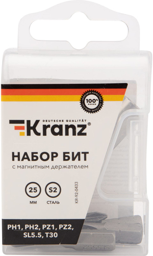 Набор бит Kranz KR-92-0433 (7 шт)