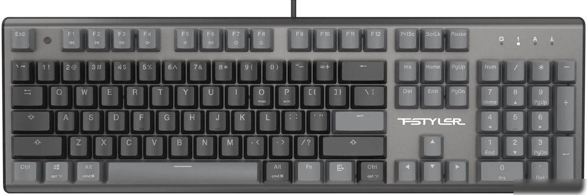 Клавиатура A4Tech Fstyler FS100 Neon (серый/черный)
