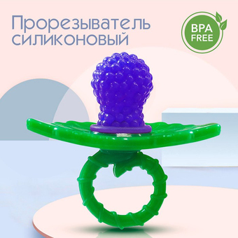 Прорезыватель Крошка Я Ягодка-пустышка 2825252 (фиолетовый)