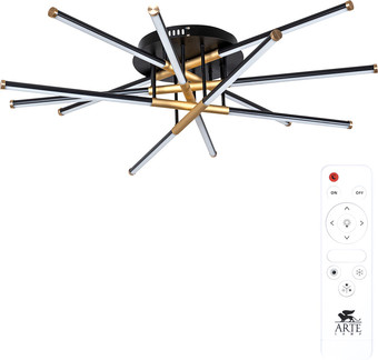 Люстра средней высоты Arte Lamp Fernando A2199PL-6BK