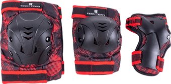 Комплект защиты Tech Team Safe fit adult 1.0 NN012046 (L, черный/красный)