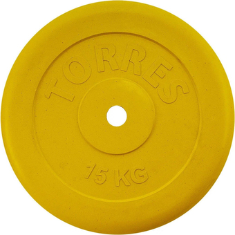 Диск Torres PL504215 25 мм 15 кг (желтый)