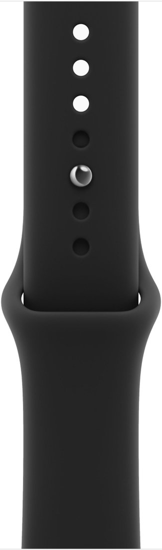 Умные часы Apple Watch Series 12 46 мм (алюминиевый корпус, черный/черный, спортивный силиконовый ремешок S/M)