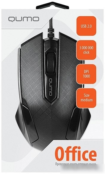 Мышь QUMO Office M14 (черный)