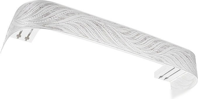 Карниз для штор Legrand Феникс 7см 2.4м 2р с поворотами 58139240 (платина)