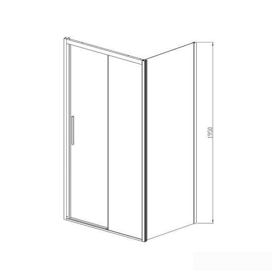 Душевой уголок Vincea Soft VSR-3SO8012CL (хром/прозрачное)