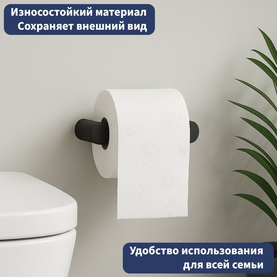 Держатель для туалетной бумаги Lauter 21TS3013 (Matt Black)
